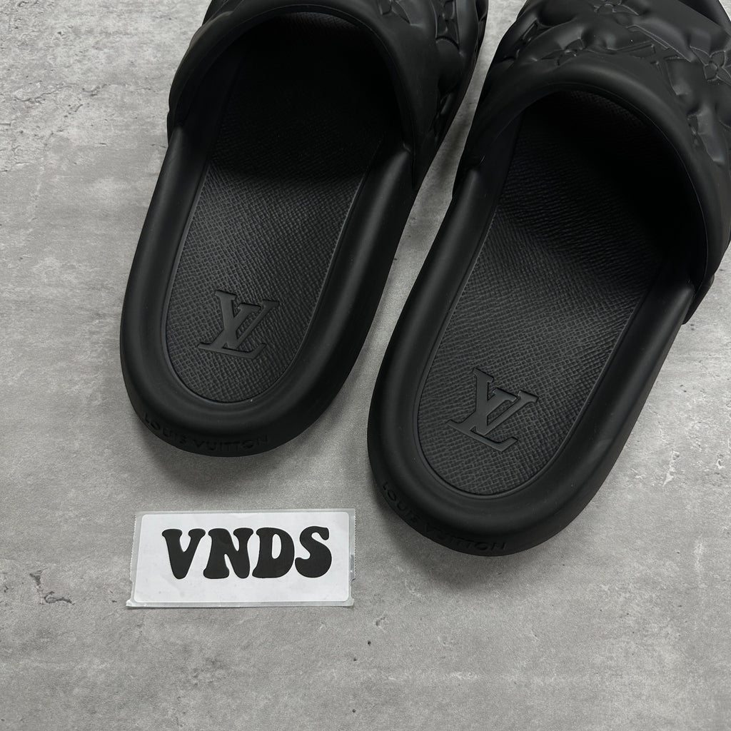 Louis Vuitton LV Waterfront Monogram Mules Slides (DS)