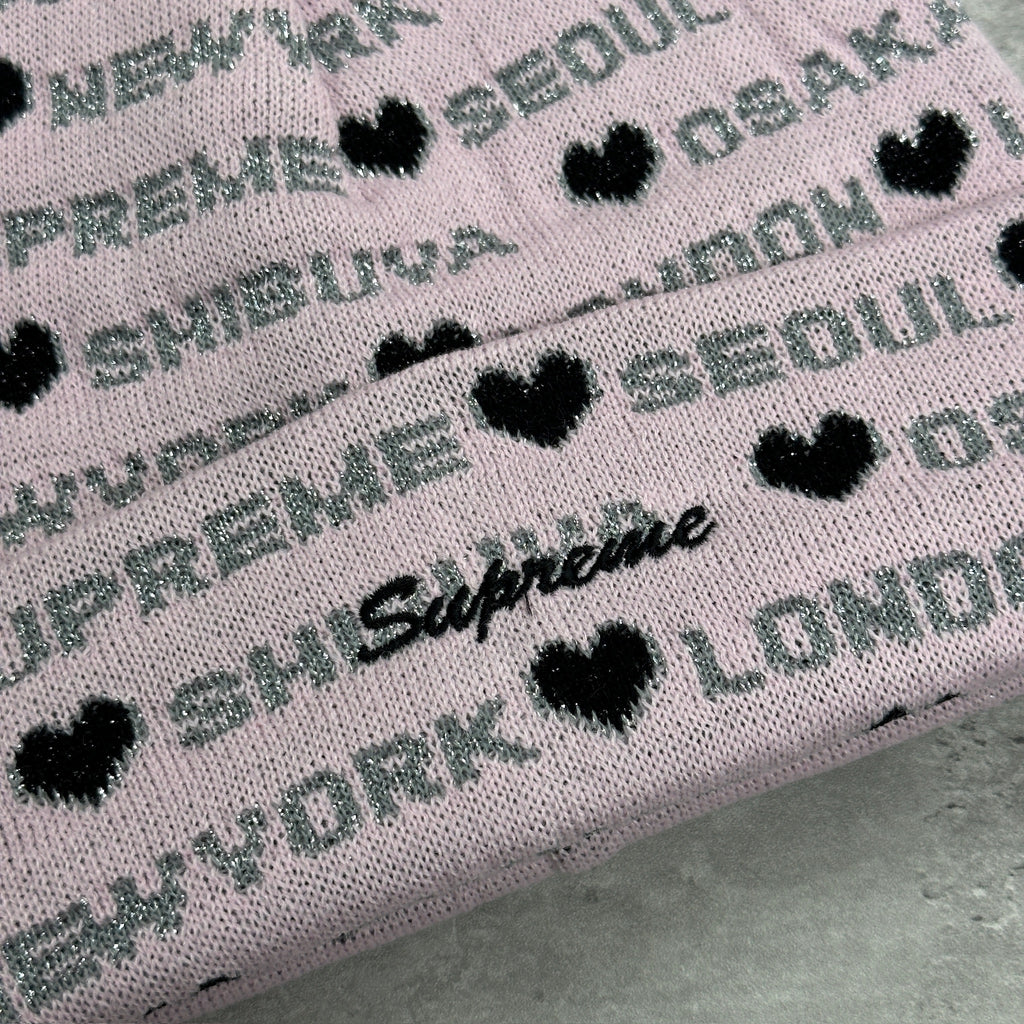 Supreme Beanie Hat Pink (DS)