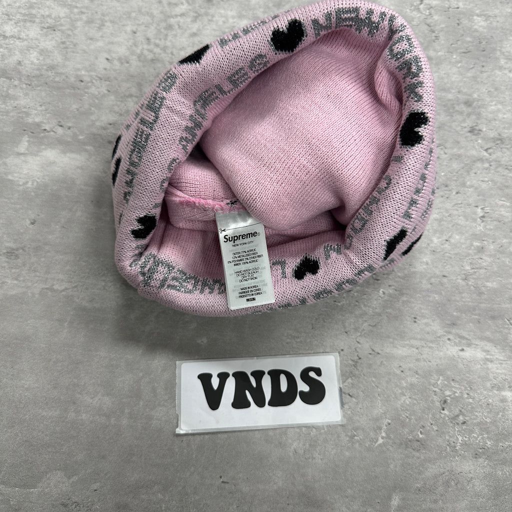 Supreme Beanie Hat Pink (DS)