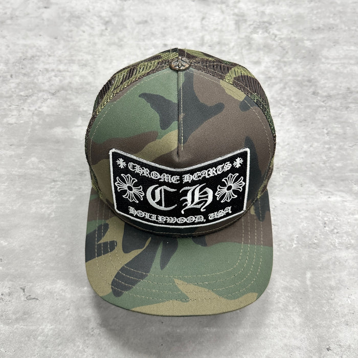 Chrome Hearts CH Hollywood Logo Trucker Camo (DS)