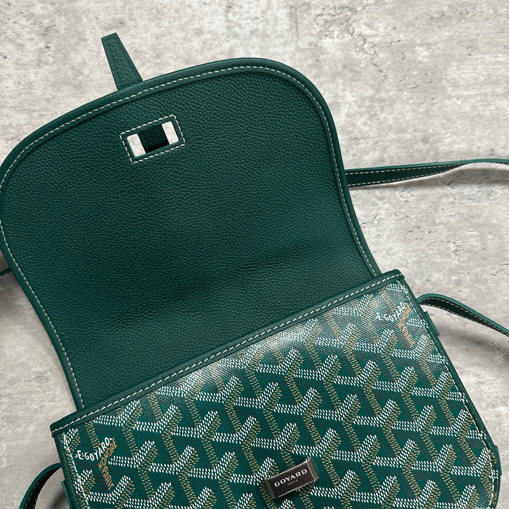 Goyard Belvedere PM 3.0 Tumbled Leather Green (DS)