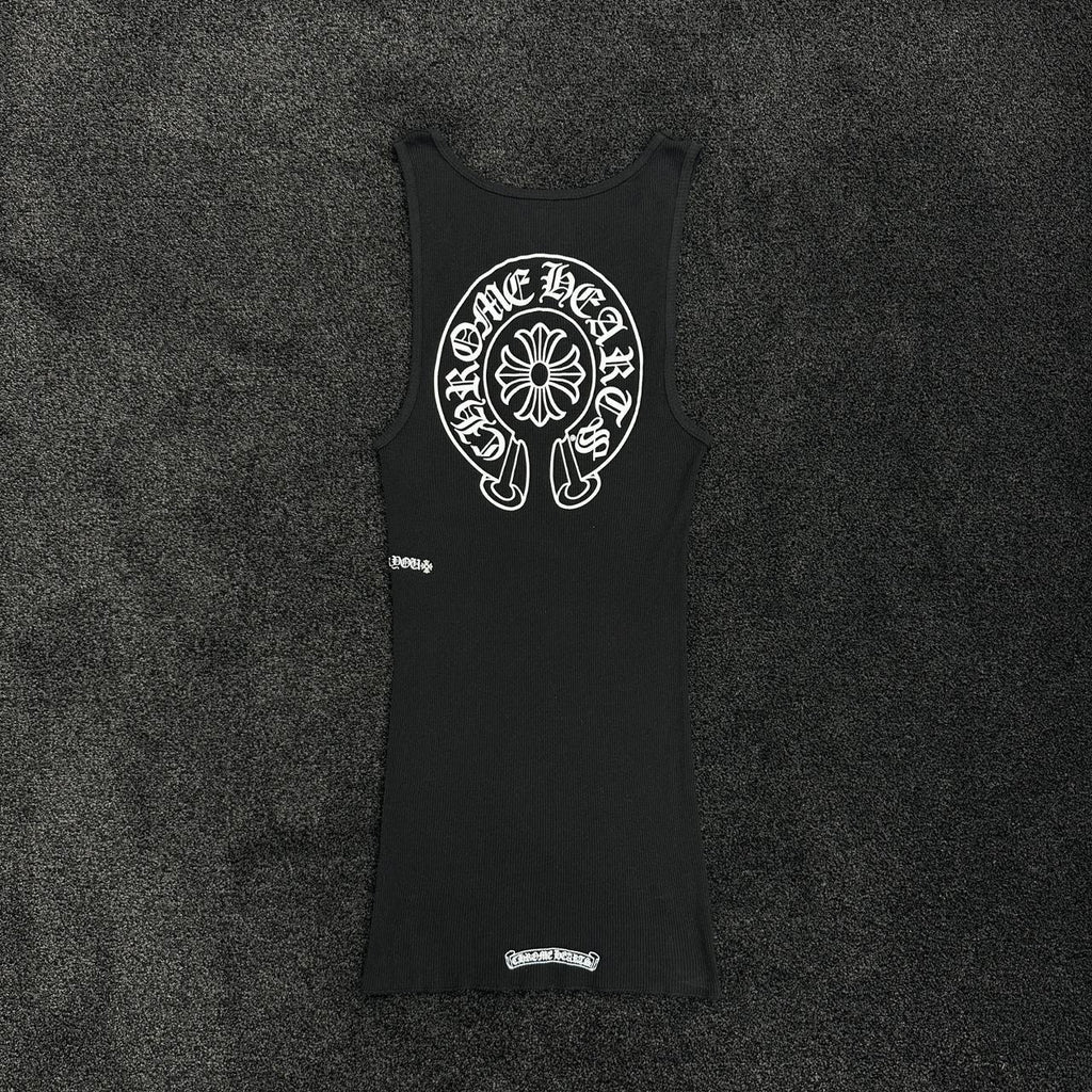 Chrome Hearts Hoeseshoe Logo Vest Tank Top (DS)