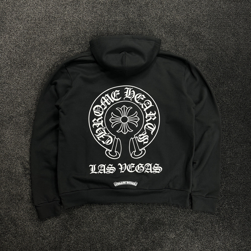 Chrome Hearts Las Vegas Exclusive Horseshoe Logo Hoodie Black (DS  