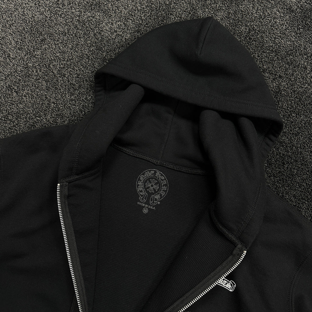 Chrome Hearts Aspen Exclusive Scroll Logo Thermal Zip Up Hoodie (DS)