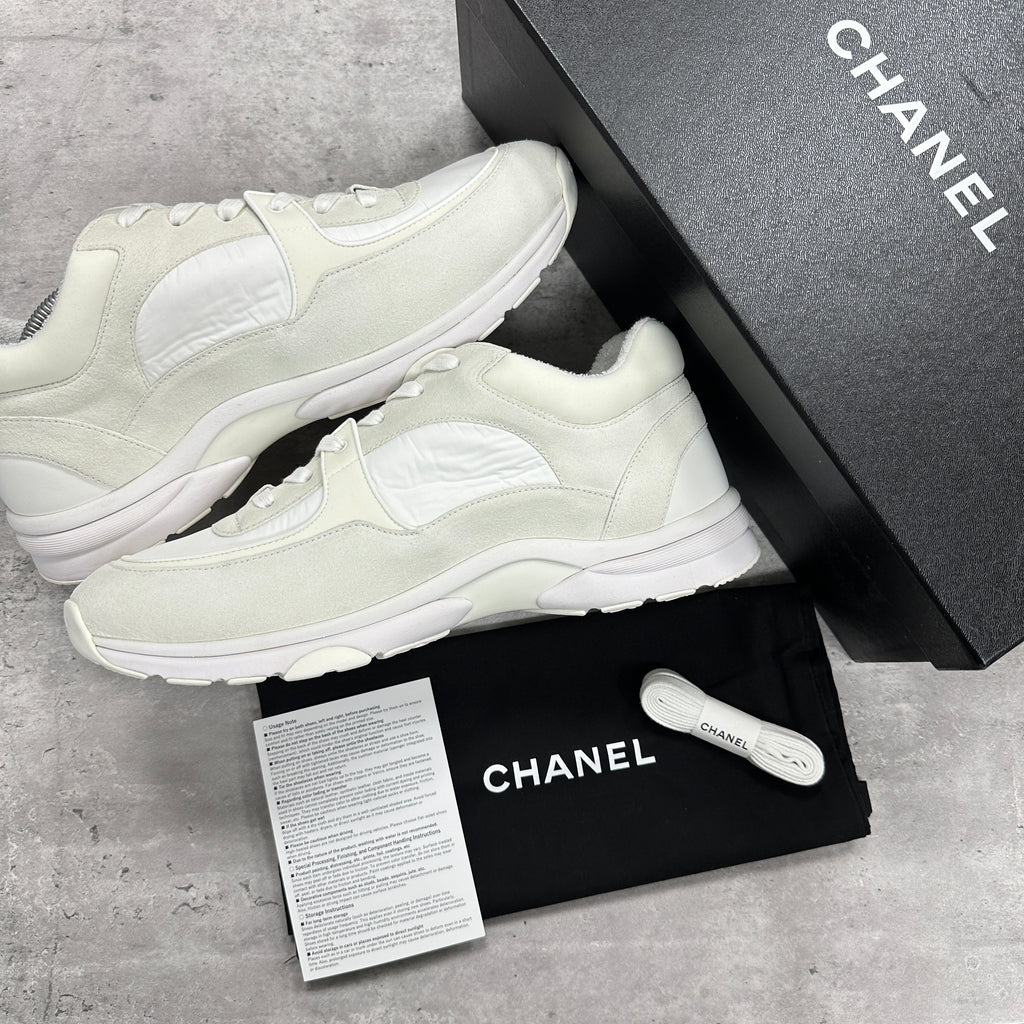 Chanel CC Runner Reflective Suede White (DS)