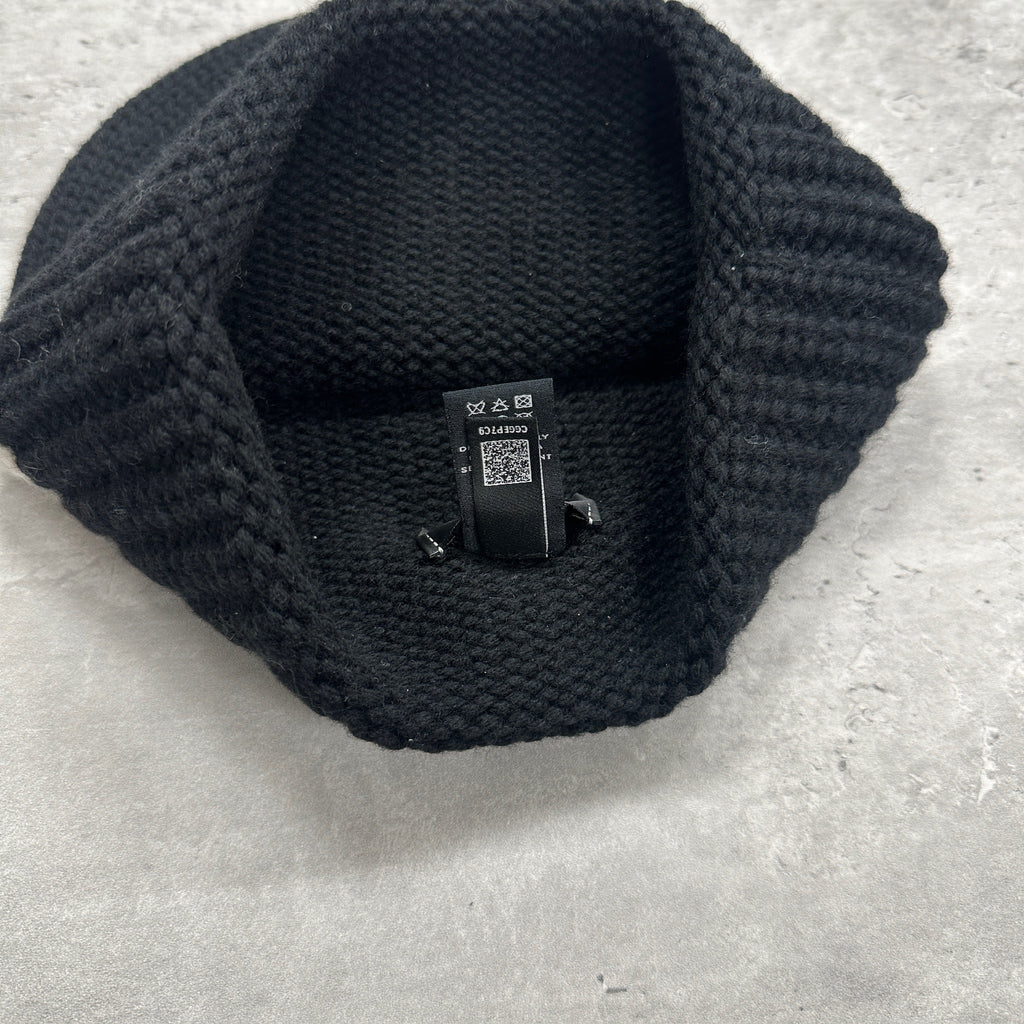 Chanel Wool & Cashmere CC Logo Beanie Hat (DS)