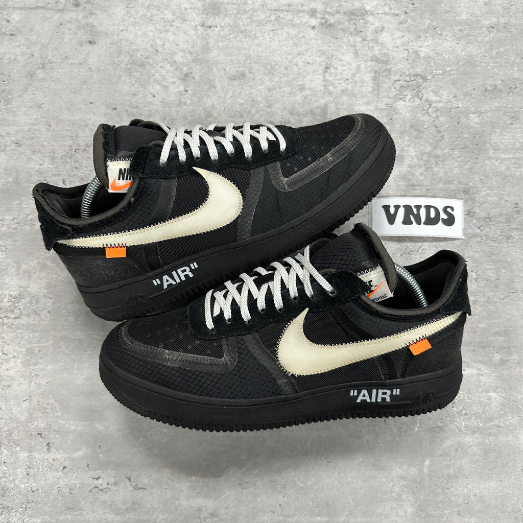 Nike Off White Air Force 1 Low Black (DS)