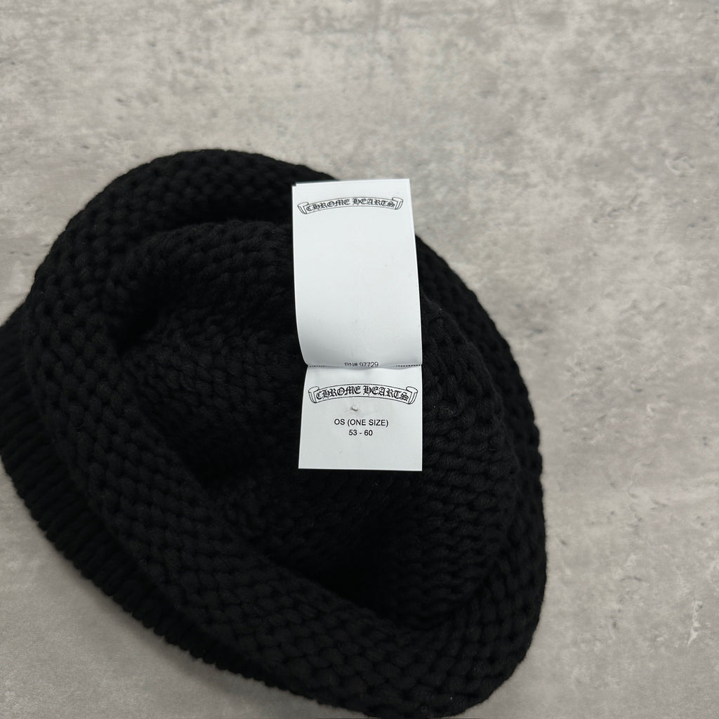 Chrome Hearts Wool Leather Cross Patch Beanie (DS)