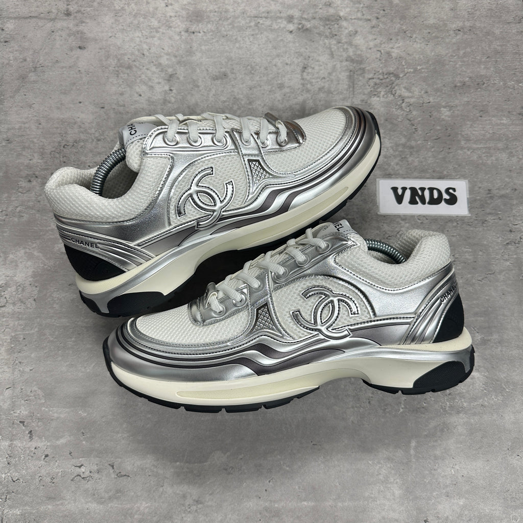 Chanel CC Runners Metallic Silver (DS)