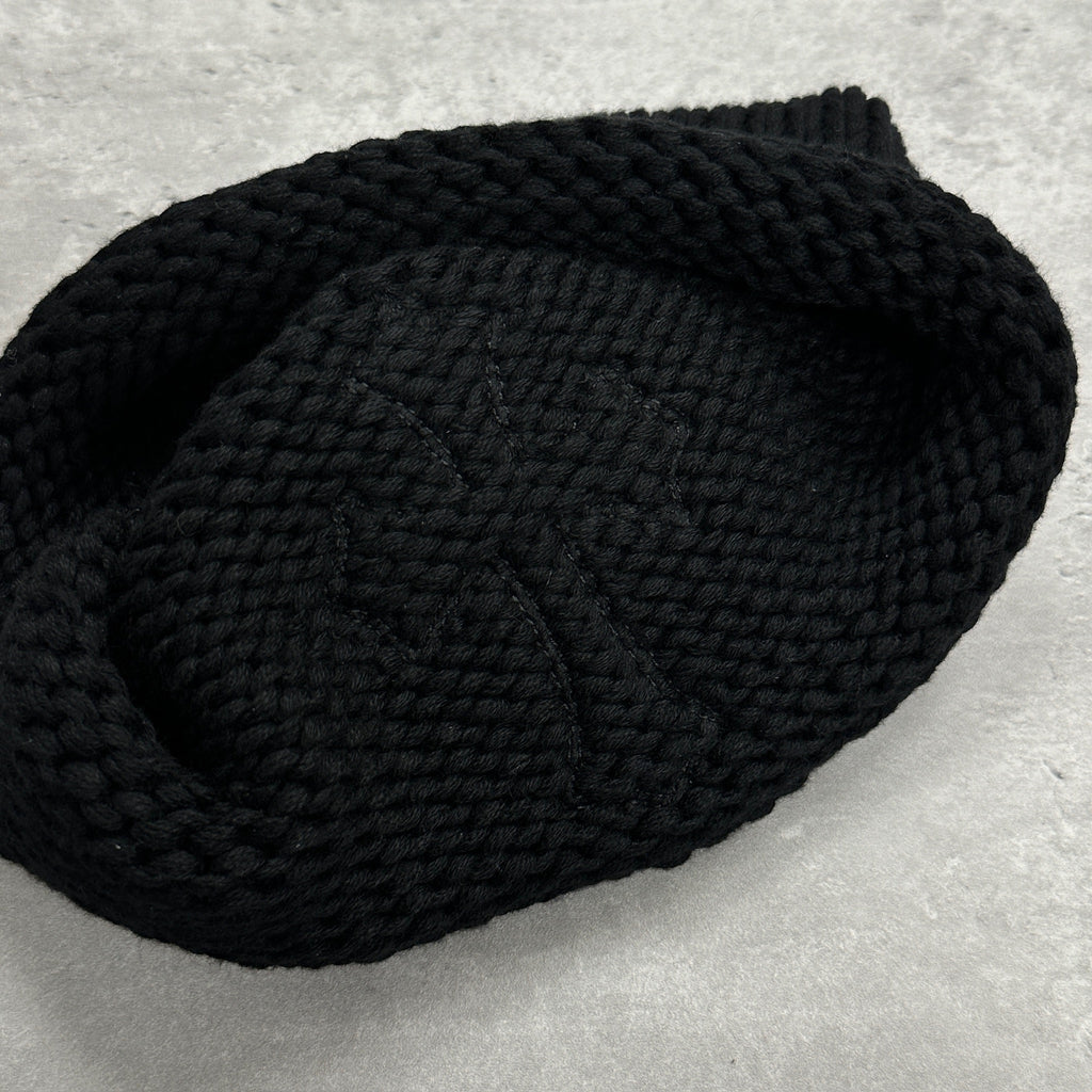 Chrome Hearts Wool Leather Cross Patch Beanie (DS)