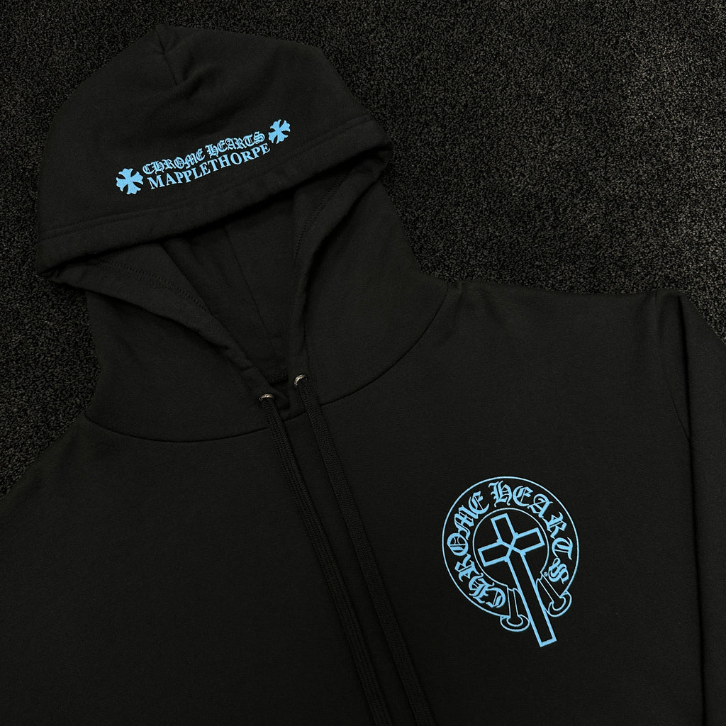 Chrome Hearts Mapplethorpe Horseshoe Logo Hoodie Black (DS)