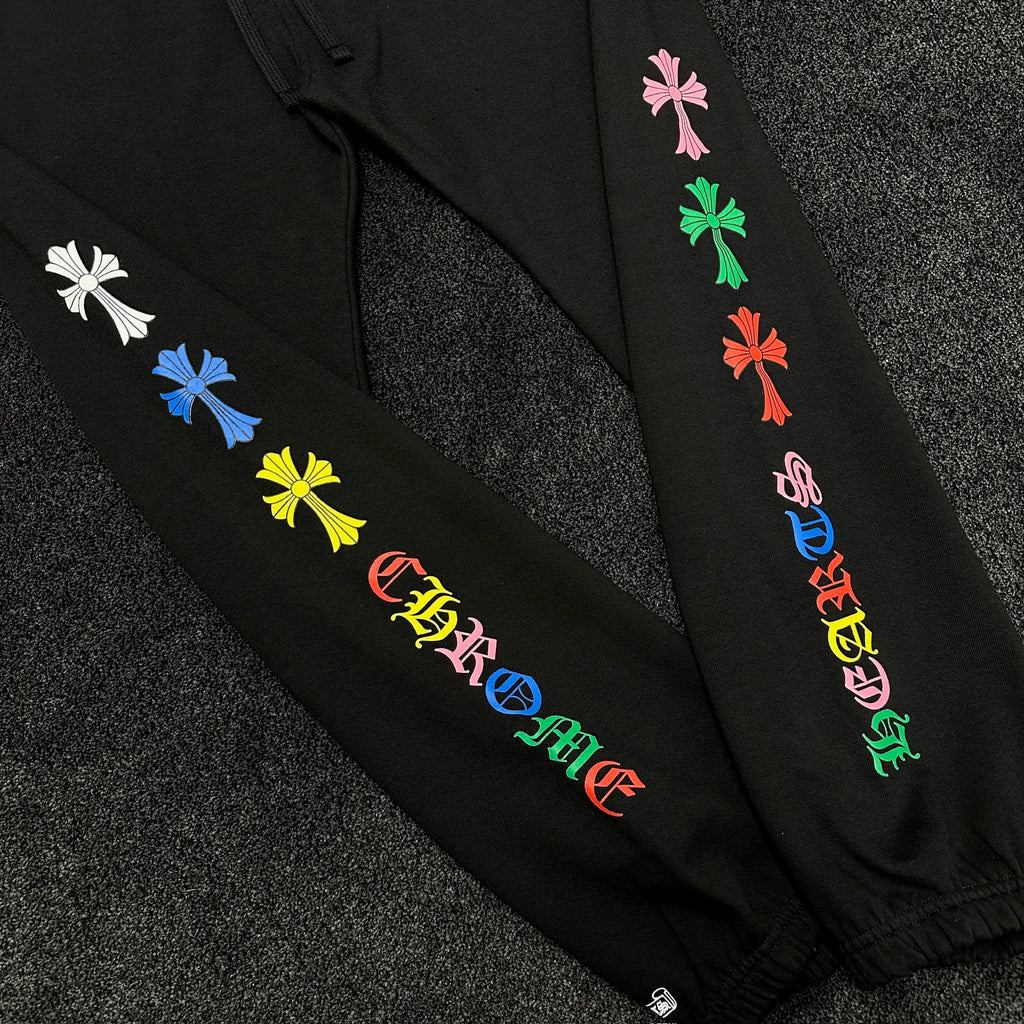 Chrome Hearts Multicolour Taco Logo Joggers Black (DS)