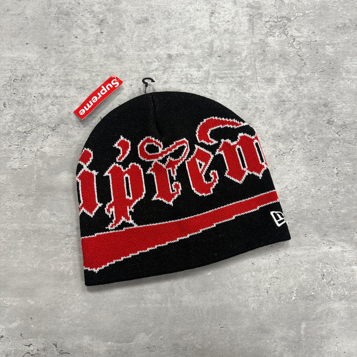 Supreme New Era Accent Beanie Hat Black (DS)