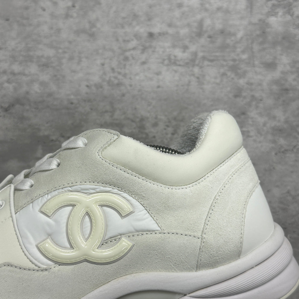 Chanel CC Runner Reflective Suede White (DS)