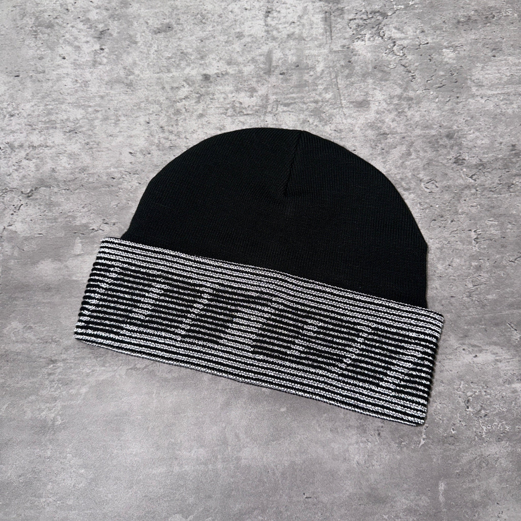 Supreme Reflective Jacquard Logo Beanie Black (DS)