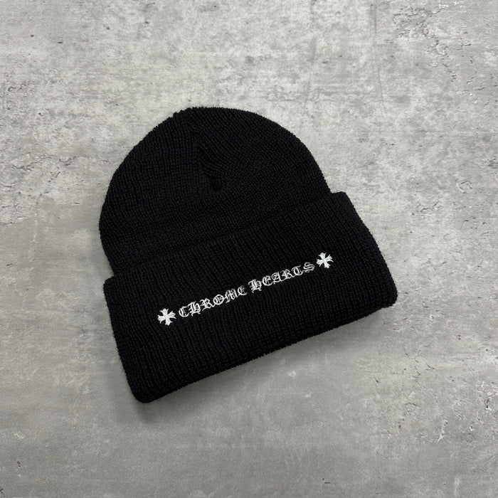 Chrome Hearts Double Logo Beanie Black (DS)