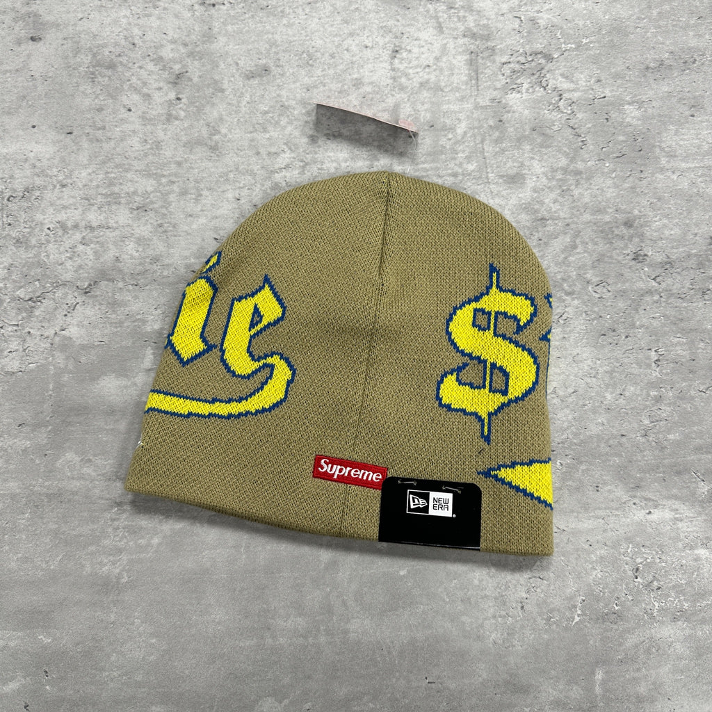 Supreme Beanie Hat Yellow (DS)