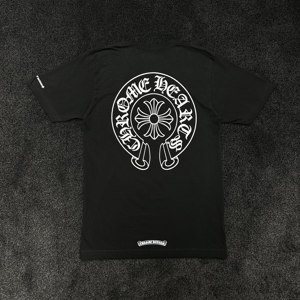 Chrome Hearts Horseshoe Logo T-Shirt Black (DS)