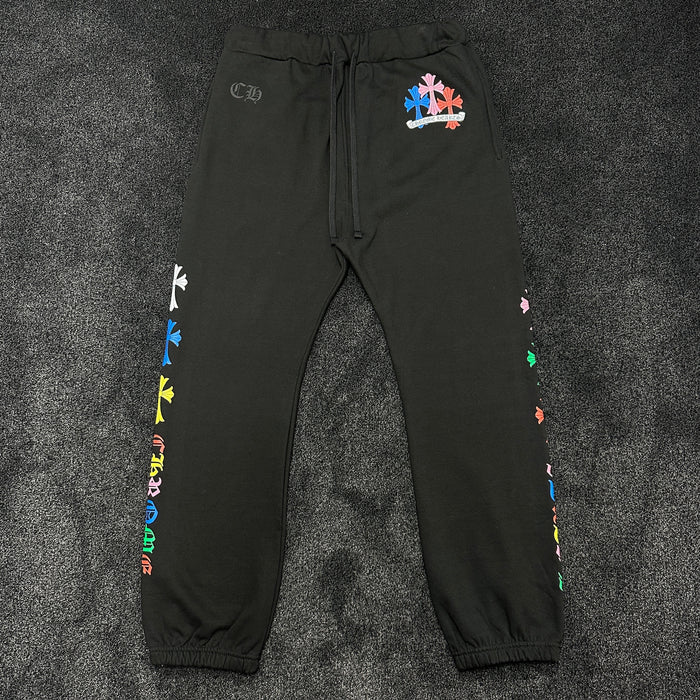 Chrome Hearts Multicolour Taco Logo Joggers Black (DS)