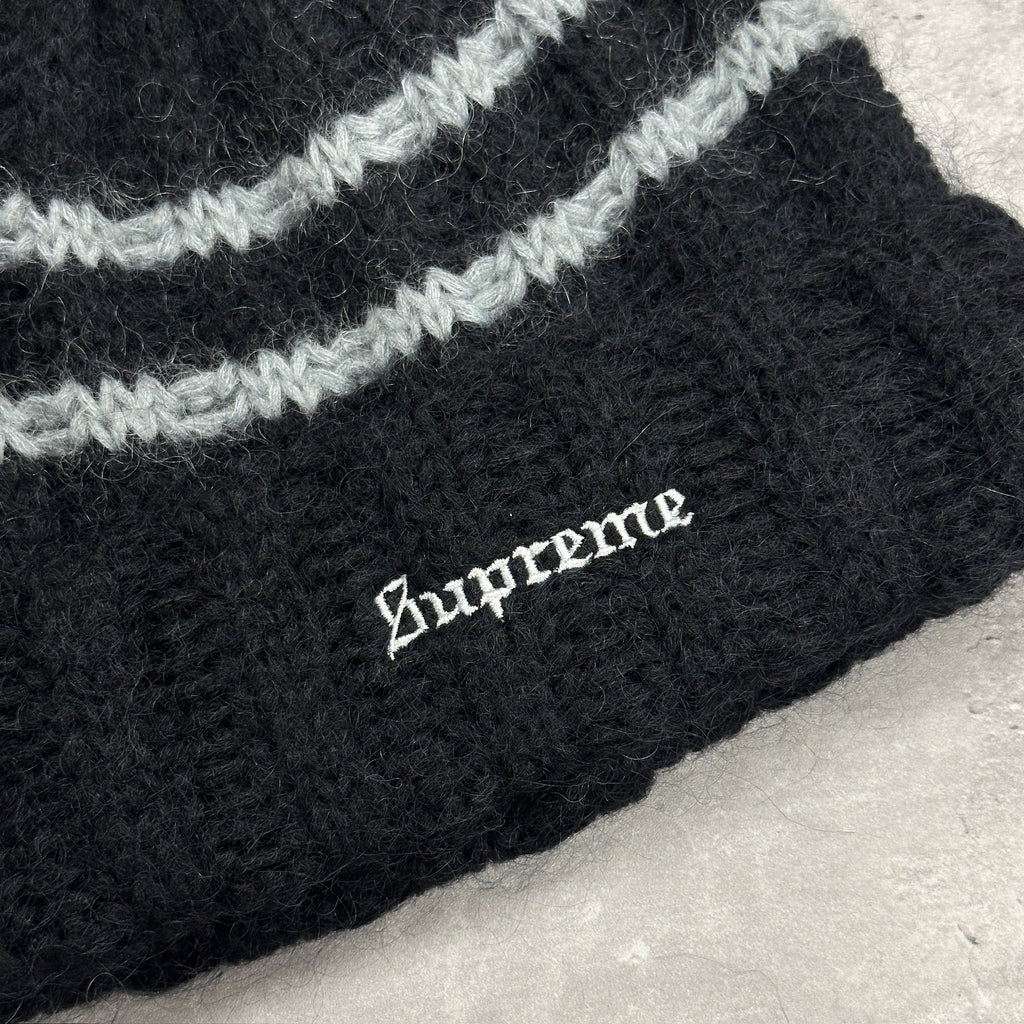 Supreme Brushed Beanie Hat Black (DS)