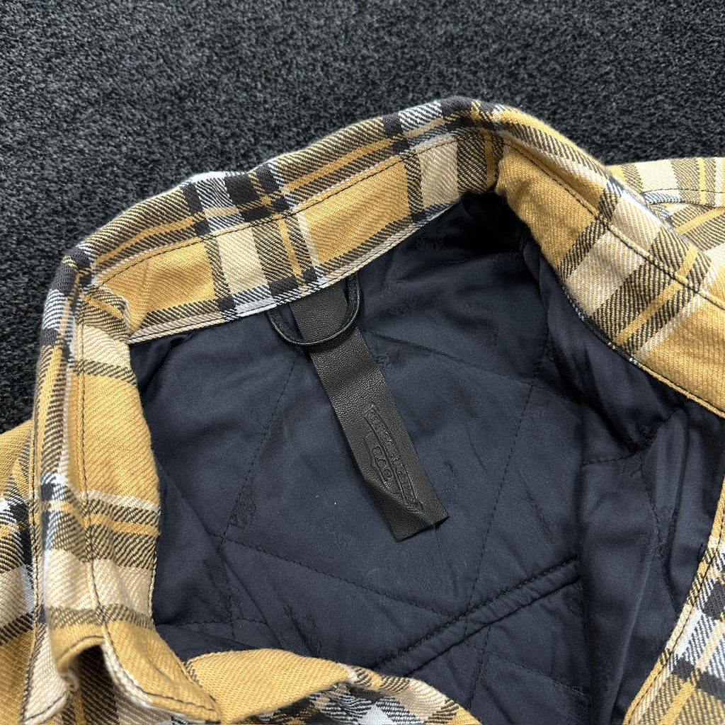 Chrome Hearts Flannel Overshirt Beige Cream (DS)