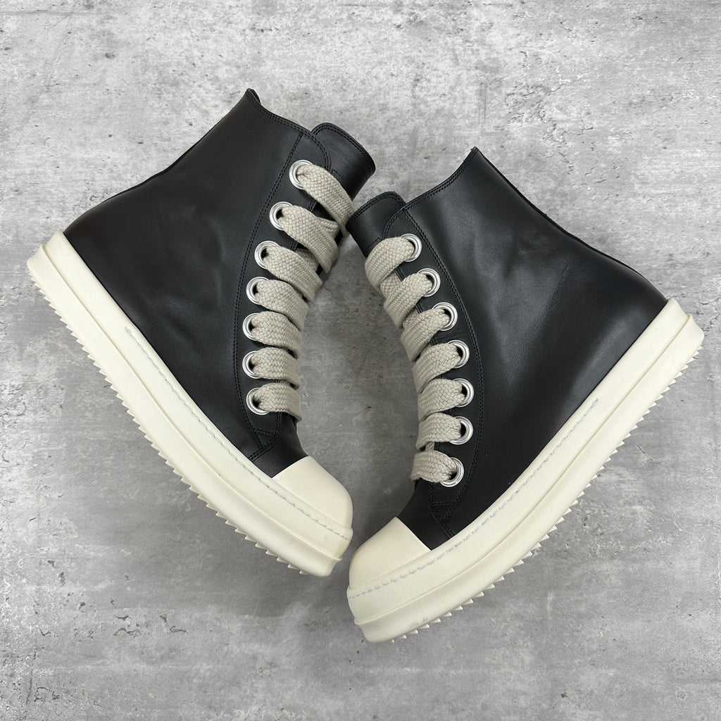 Rick Owens Jumbo Lace High Leather Sneakers EU43 UK9 (DS)