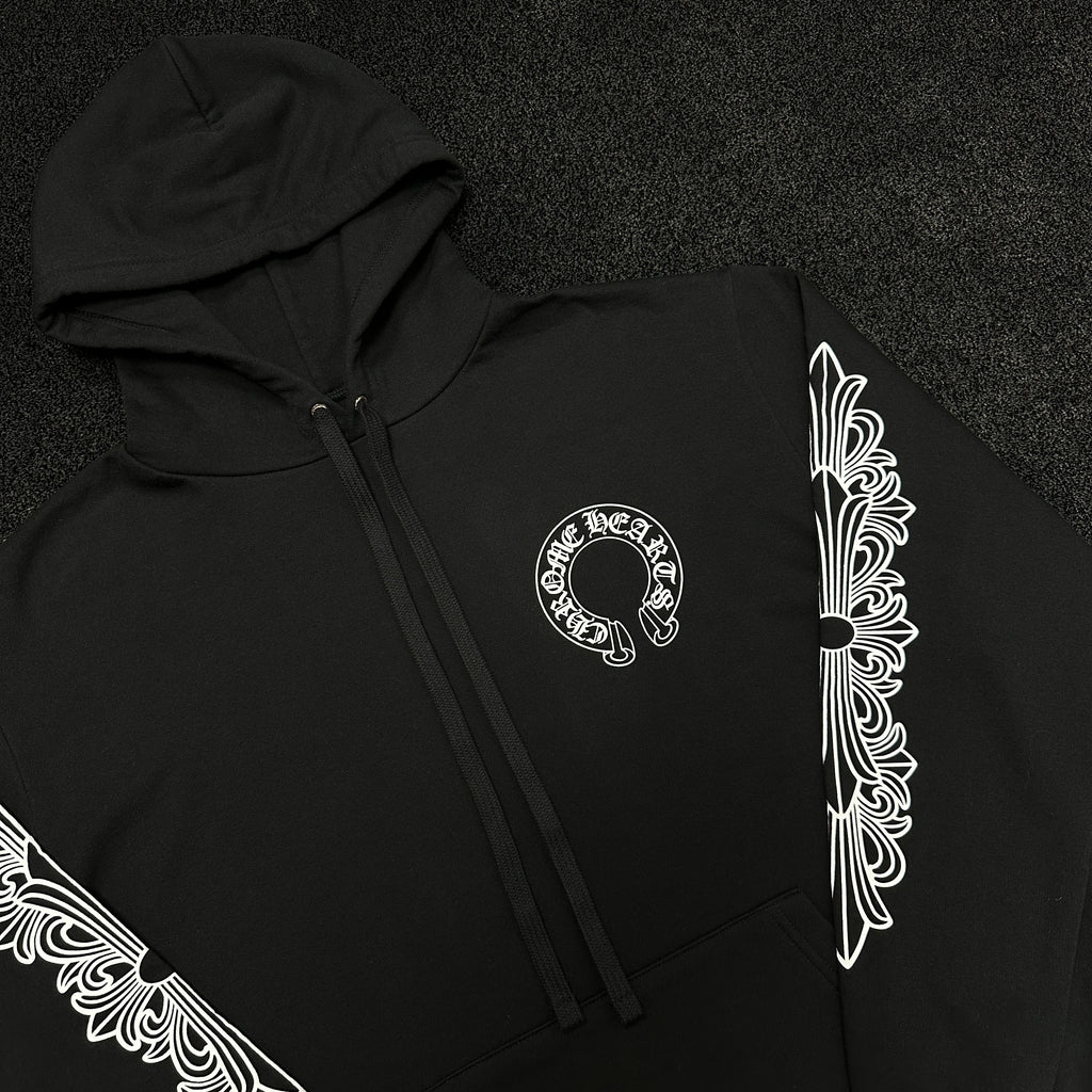 Chrome Hearts Horseshoe Logo Hoodie Black (DS)