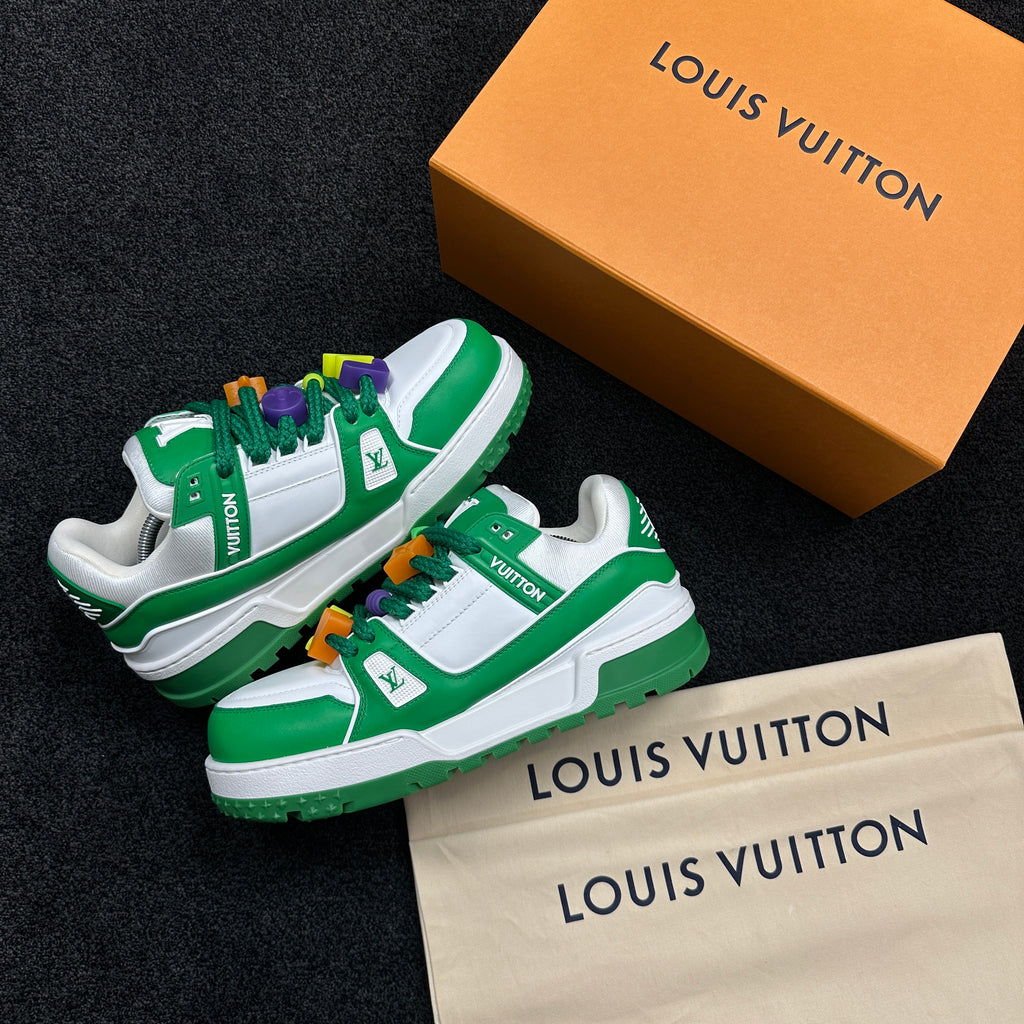 Louis Vuitton Maxi Sneaker Green White LV9 UK9 (DS)